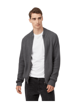 Tentree Tentree Mens Highline Zip Sweater | Dark Grey Heather