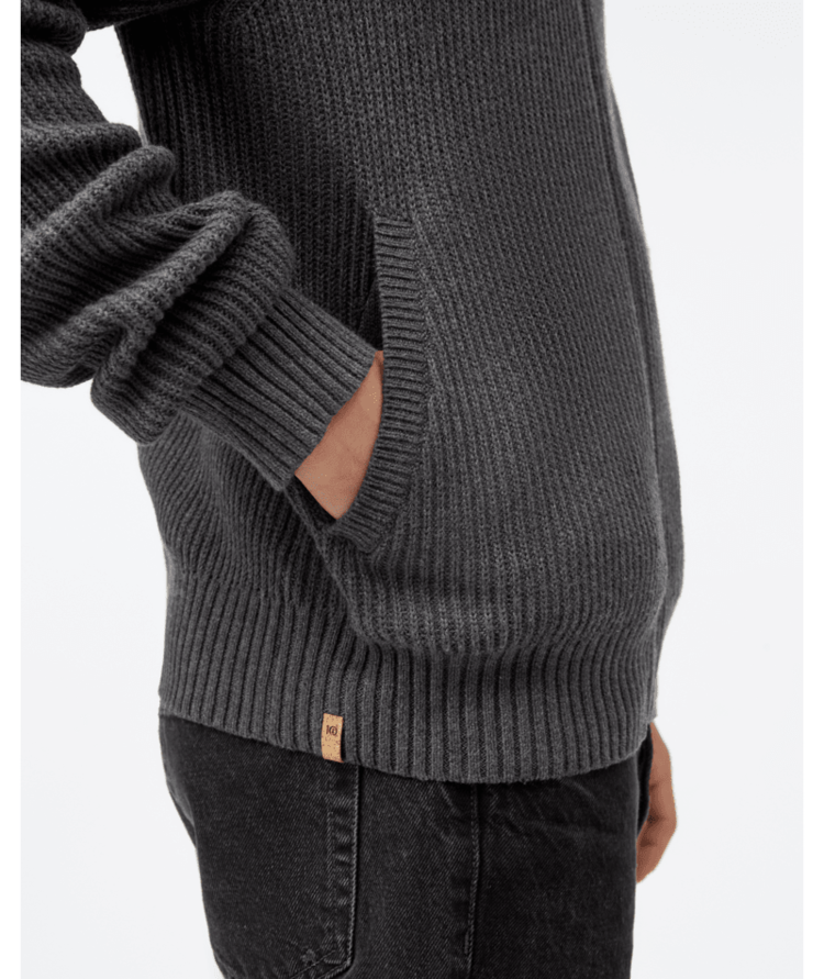 Tentree Tentree Mens Highline Zip Sweater | Dark Grey Heather