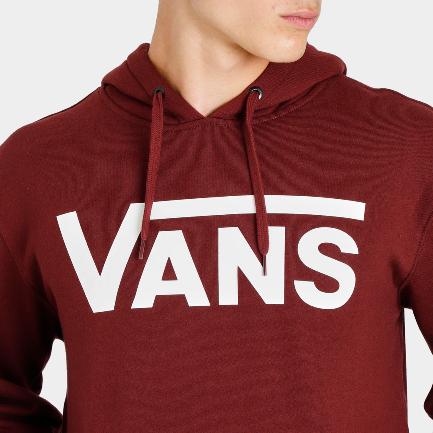 White and red sales vans hoodie