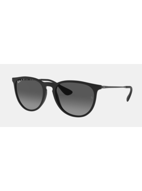 Ray Ban Ray Ban Erika Matte Rubber Black | Grey Polarized