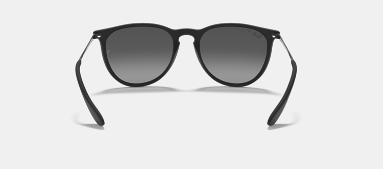 Ray Ban Ray Ban Erika Matte Rubber Black | Grey Polarized