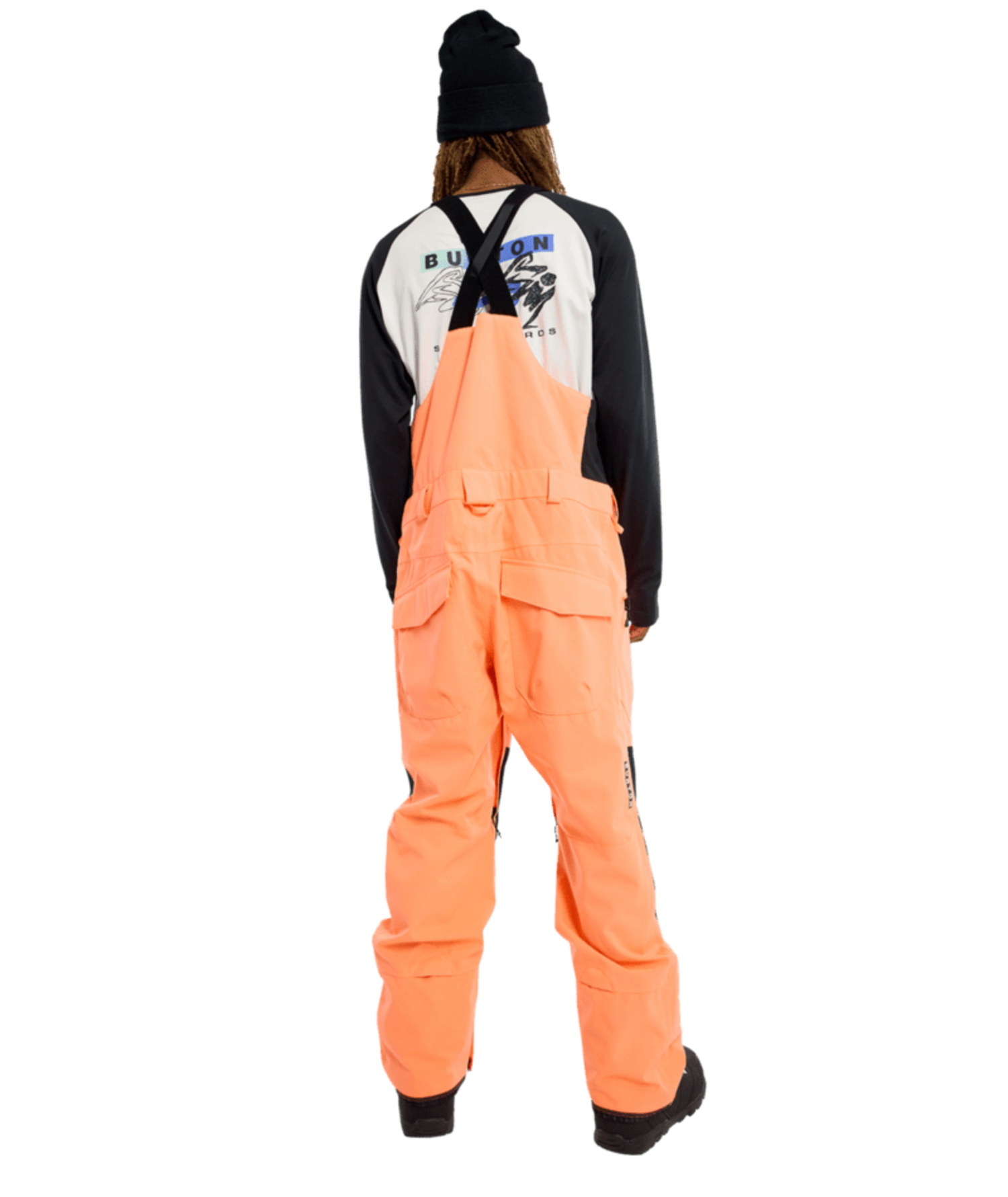 Burton M Reserve 2L Bib Pants | Tetra Orange/True Black - S3 Boardshop