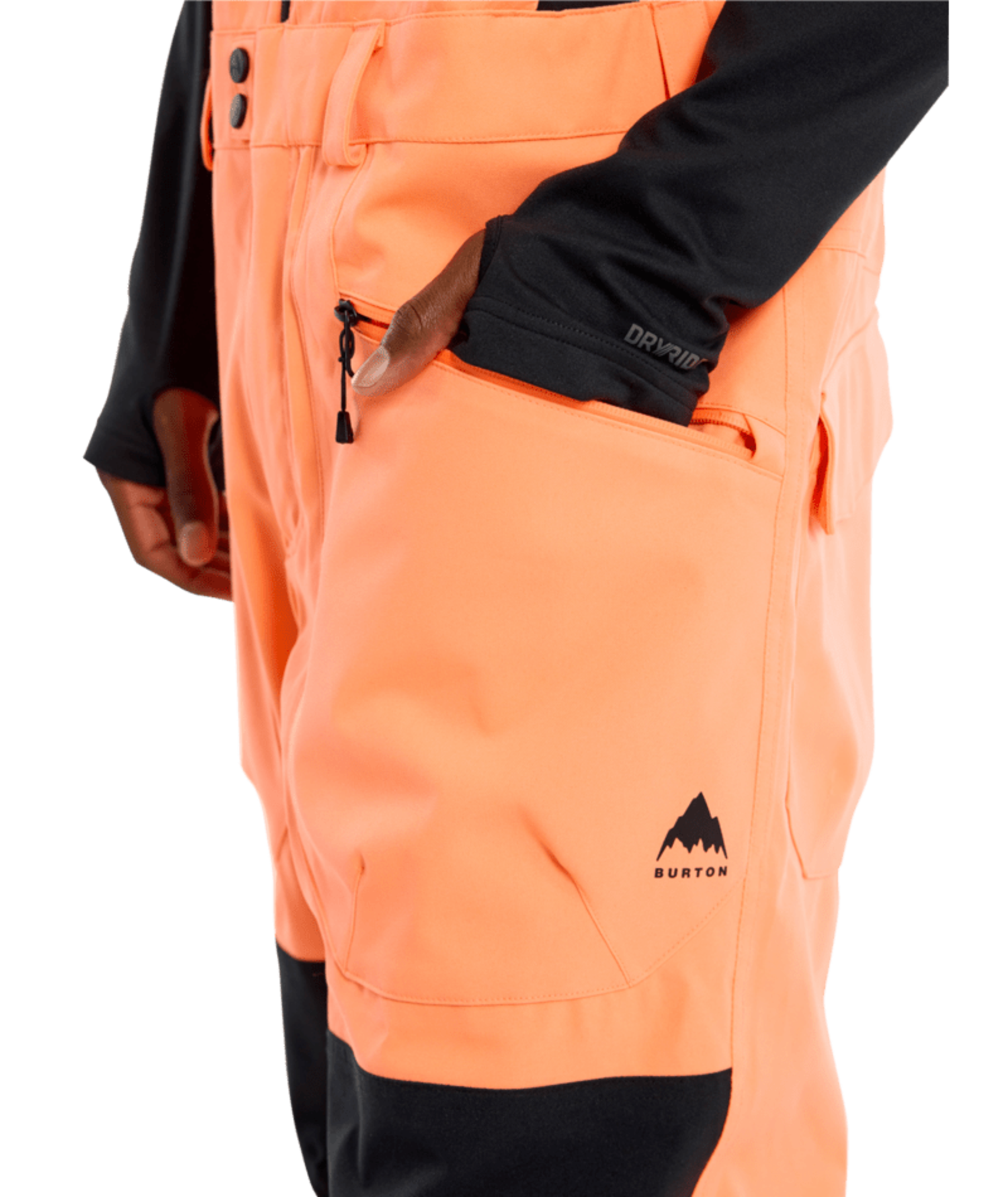 Burton M Reserve 2L Bib Pants | Tetra Orange/True Black - S3 Boardshop