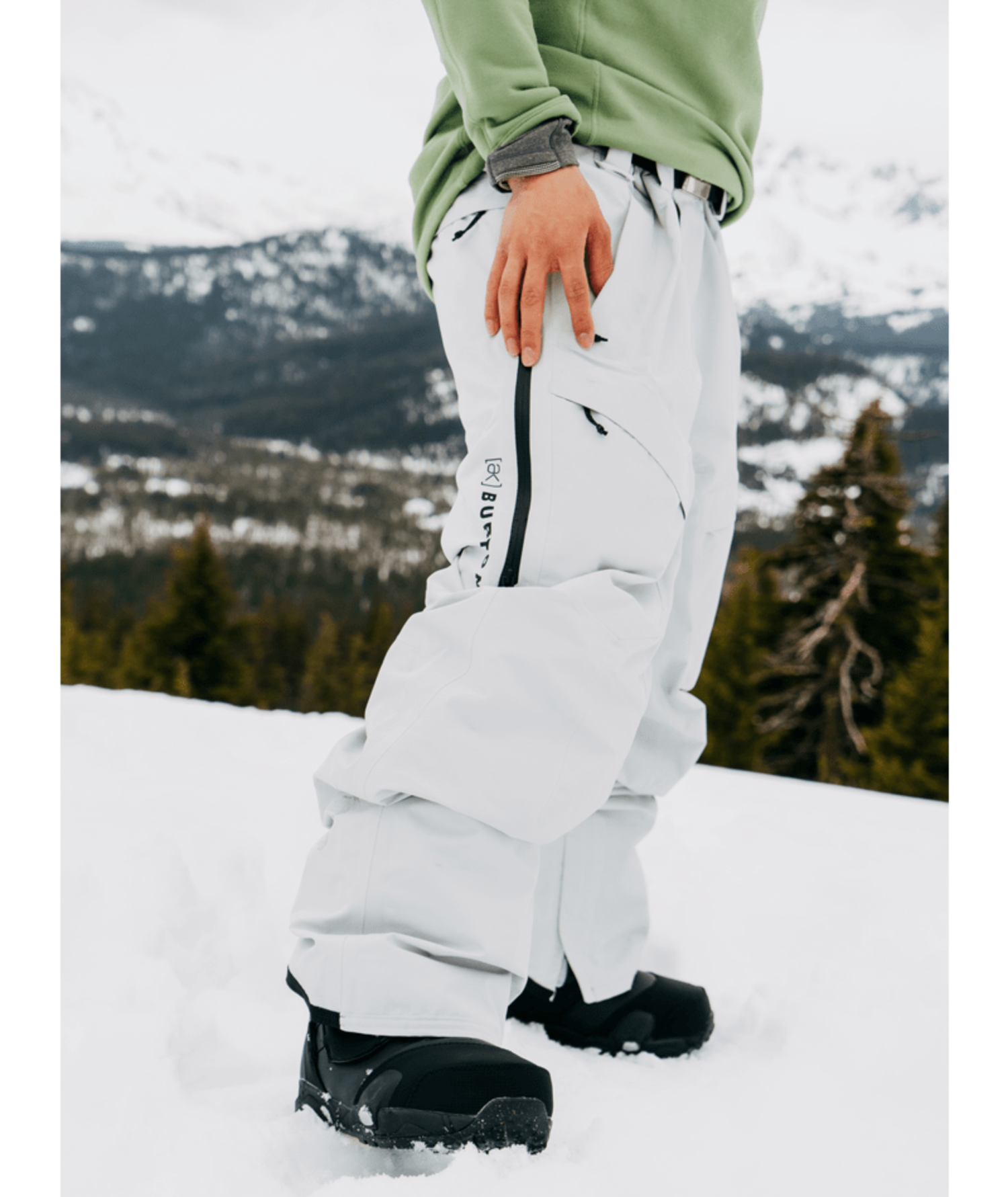 Burton Men's [ak] Swash Gore‑Tex 2L Snow Pants - Gray Cloud