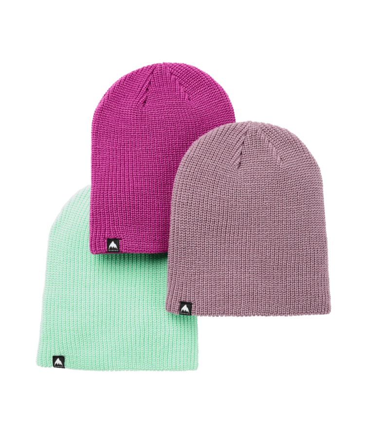 Burton Burton Youth Recycled Dnd Beanie - 3 Pack | Elderberry/Jewel Green/Vivid Viola