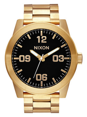 Nixon Nixon Corporal Stainless Steel | All Gold/Black
