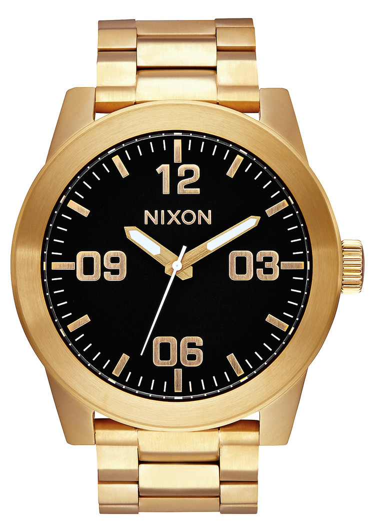Nixon Nixon Corporal Stainless Steel | All Gold/Black