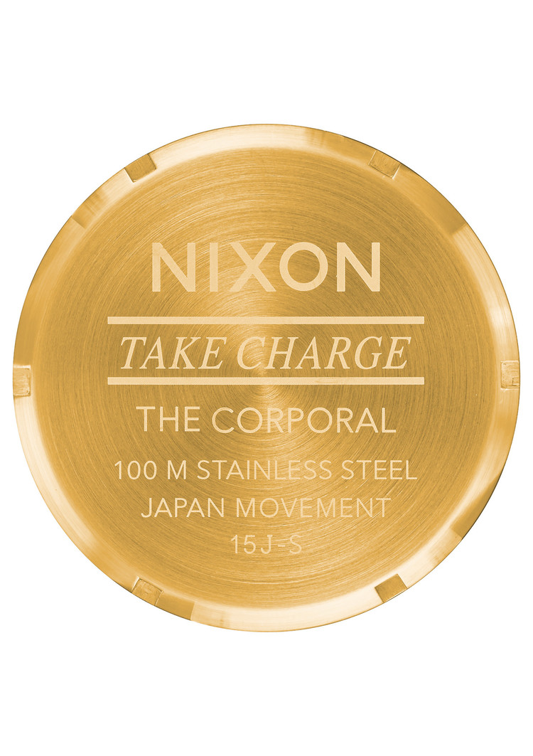 Nixon Nixon Corporal Stainless Steel | All Gold/Black