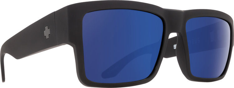 Spy Spy Cyrus Soft Matte Black | Happy Bronze w/ Blue Spectra Mirror