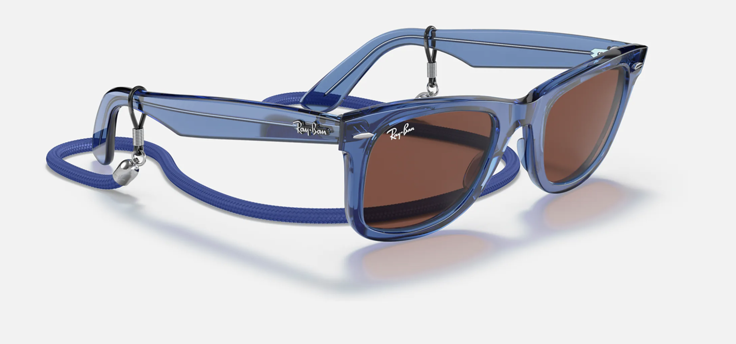 Ray Ban Ray-Ban Wayfarer Transparent Blue | 6587C552 - S3 Boardshop