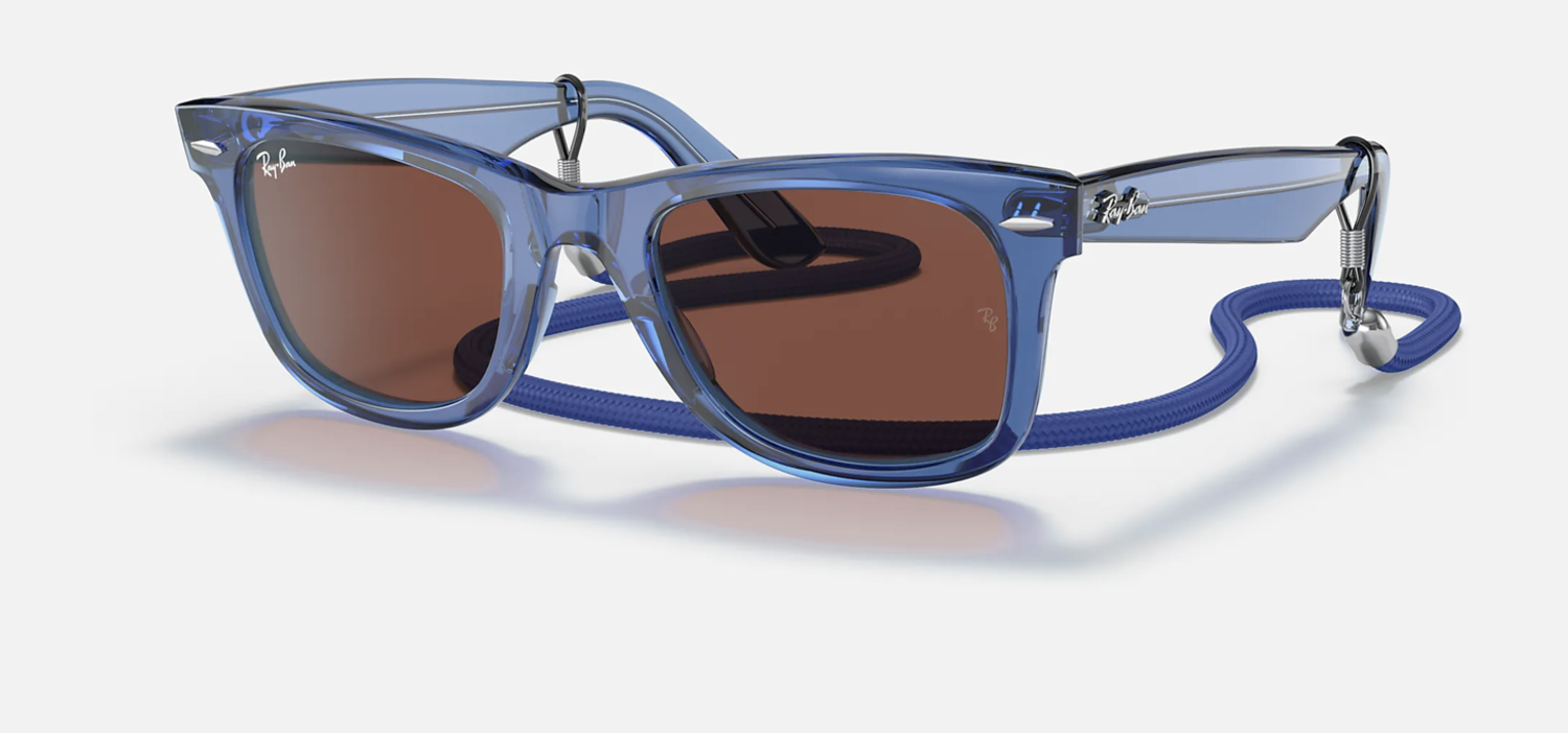 Ray Ban Ray-Ban Wayfarer Transparent Blue | 6587C552