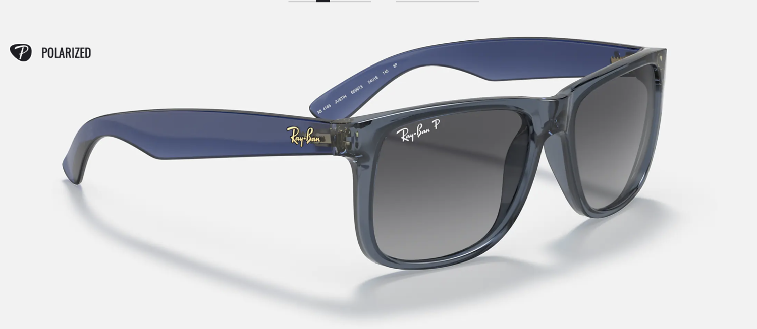 Ray-Ban Justin Transparent Blue | 6596T355 - S3 Boardshop