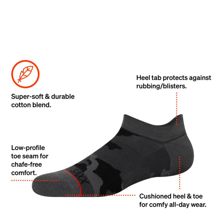 SAXX Saxx Whole Package Ankle | Supersize Camo-Black