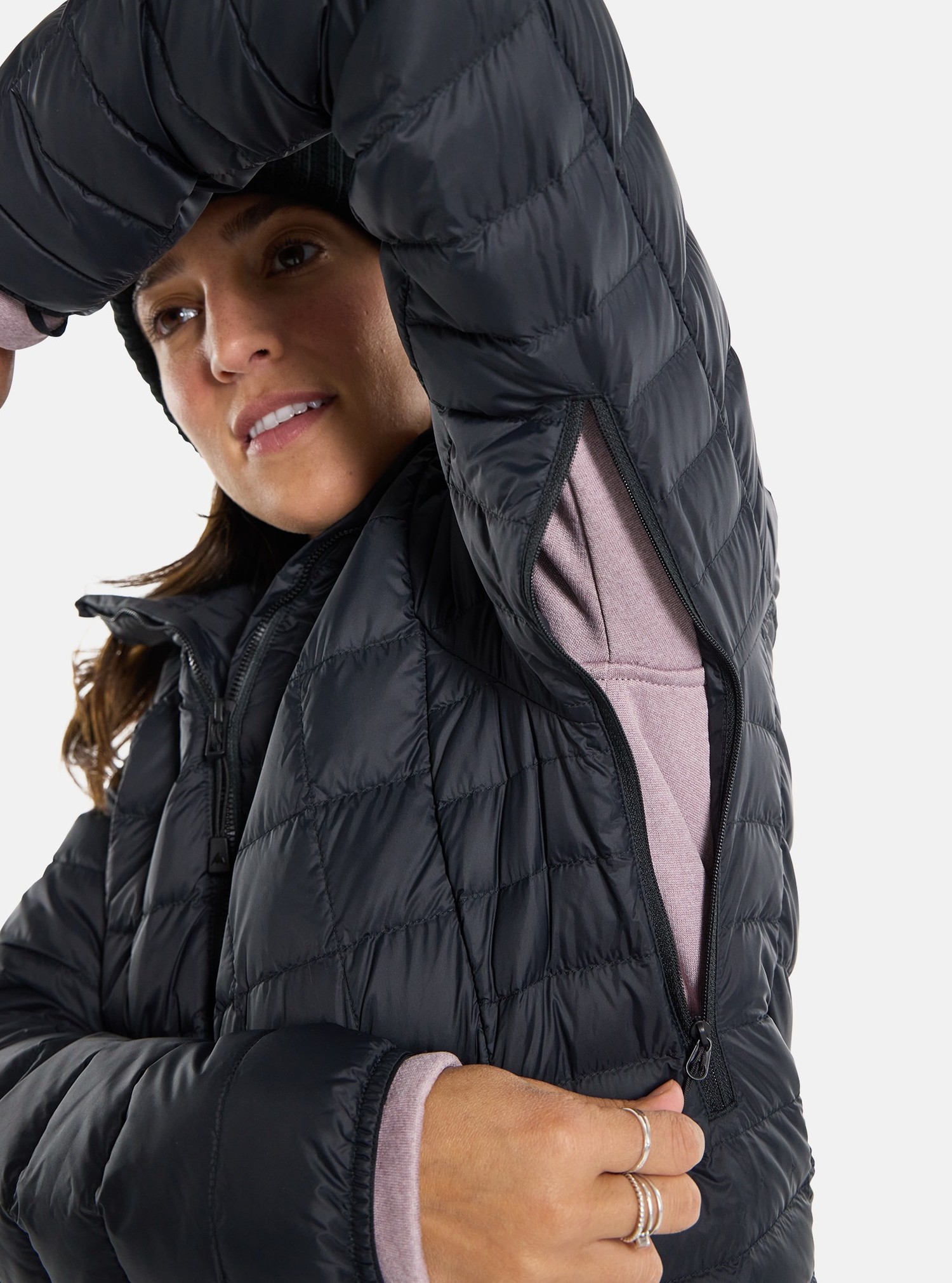Burton W Mid-Heat Insulated Hooded Down Jacket | True Black - S3 