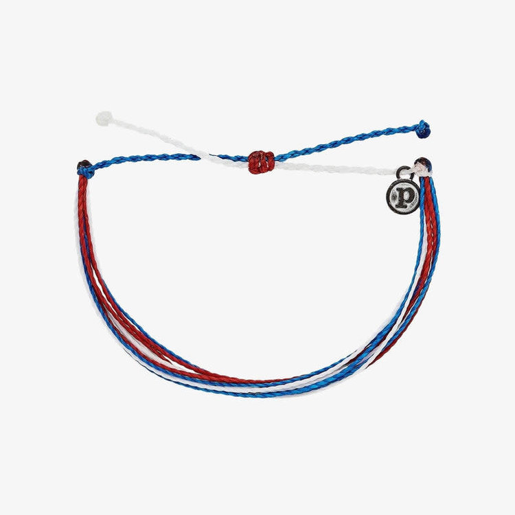 Pura Vida Pura Vida Original Bright Bracelet | Red/White/Blue