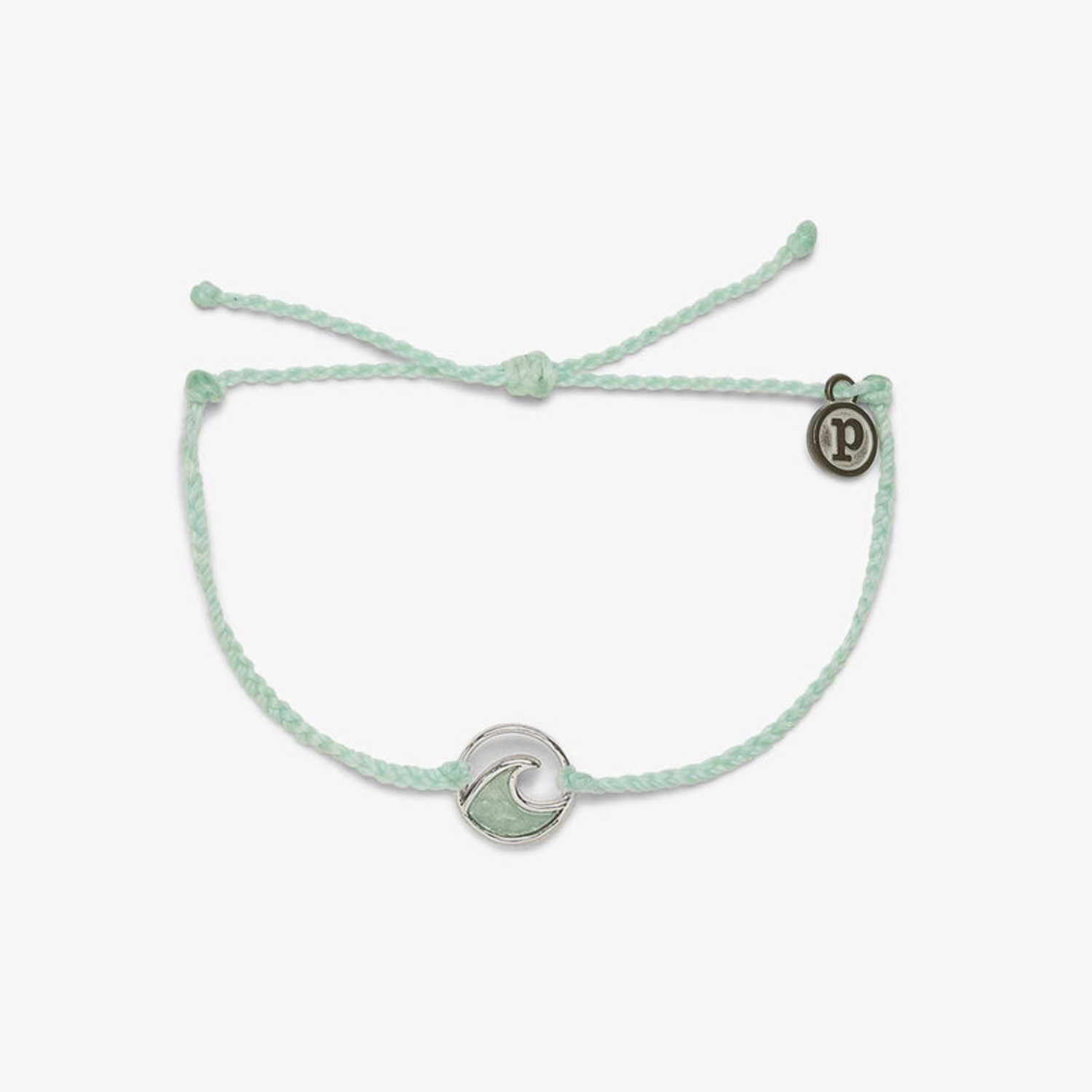 Pura Vida Opaque Resin Wave Silver Bracelet Winter Fresh S3