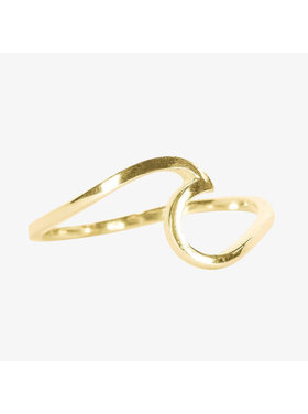 Pura Vida Pura Vida Wave Ring | Gold