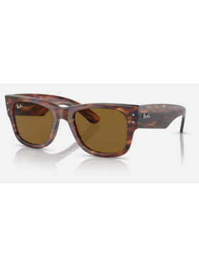 Ray Ban Ray Ban Mega Wayfarer Striped Havana | Brown