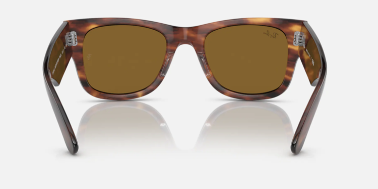 Ray Ban Ray Ban Mega Wayfarer Striped Havana | Brown