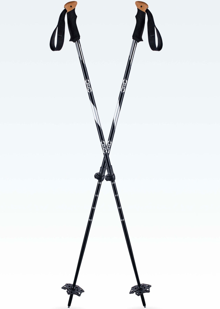 Atlas Atlas 2 Piece Lockjaw Poles | Black