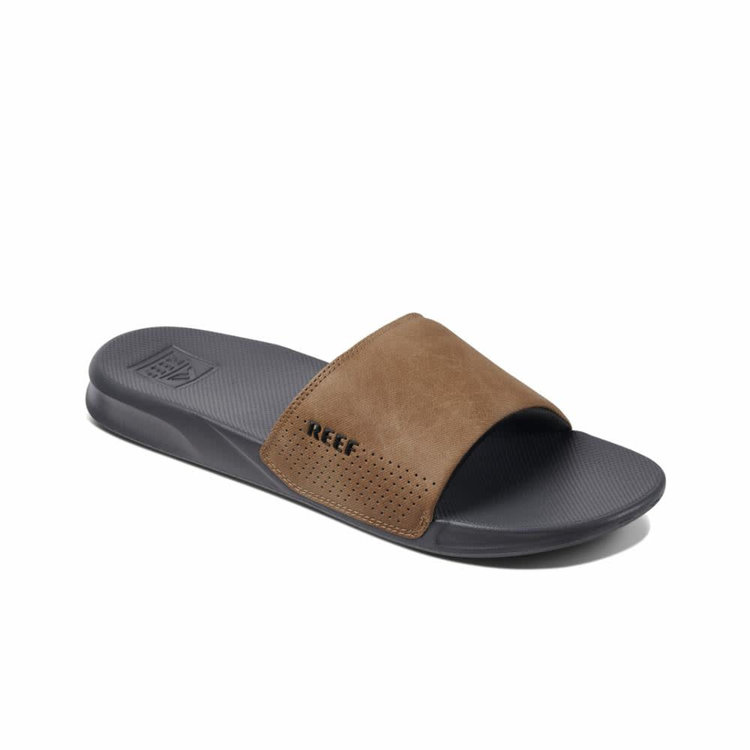 Reef Reef One Slide (Mens) | Grey/Tan