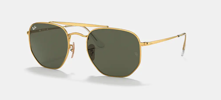 Ray Ban Ray Ban The Marshal Arista Gold | G-15 Green