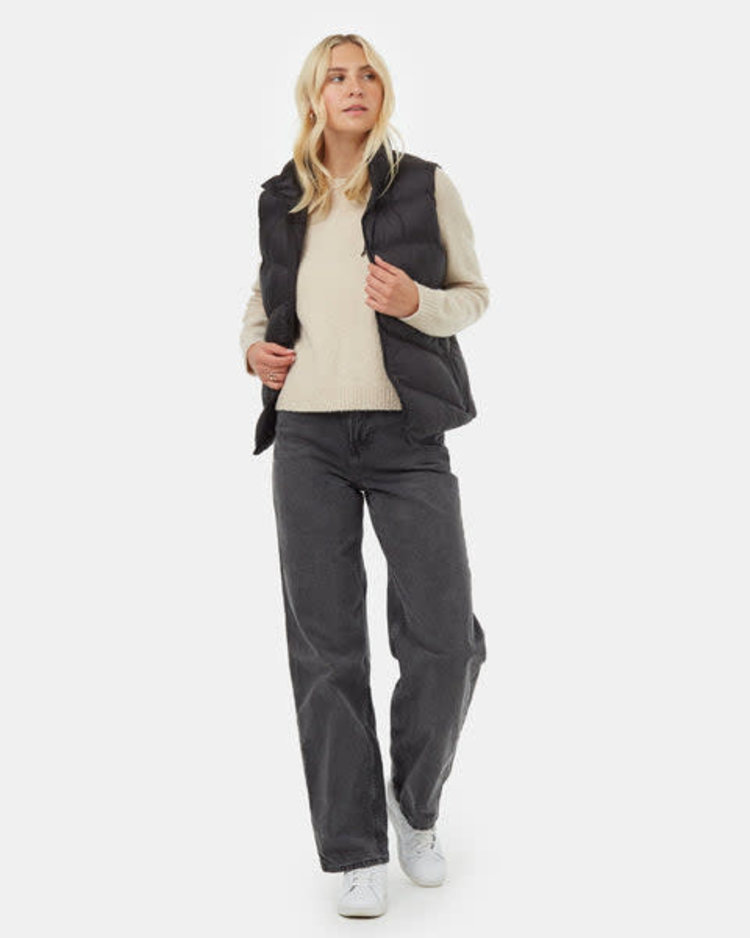 Tentree Tentree Womens Cloud Shell Puffer Vest | Meteorite Black