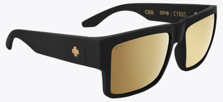Spy Spy Cyrus Club Midnite Soft Matte Black | Happy Bronze Gold Spectra Mirror
