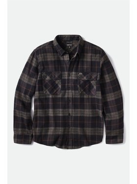 Brixton Brixton Bowery Flannel (Mens) | Black/Charcoal