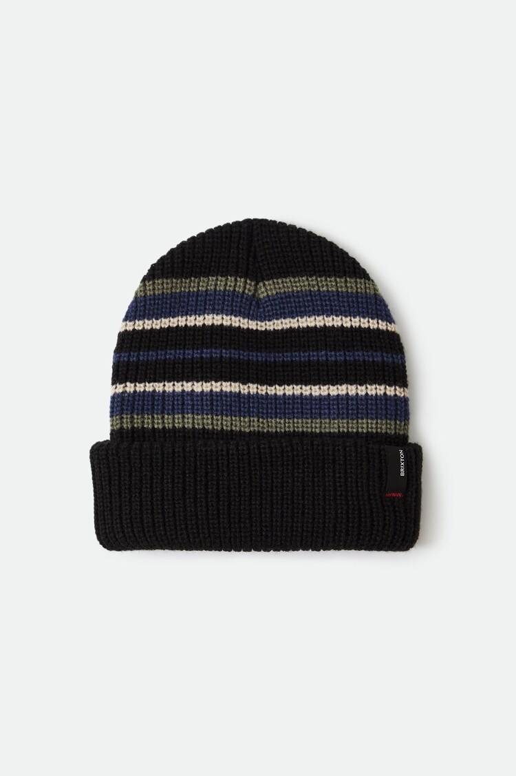 Brixton Brixton M Heist Beanie | Black/Olive/Navy