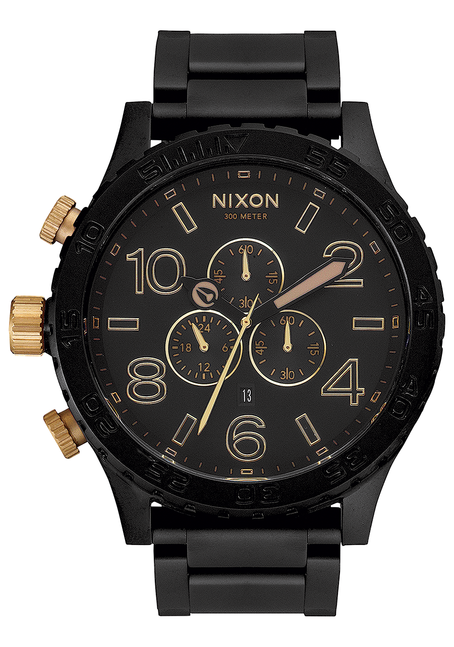 Nixon 51-30 Chrono | Matte Black / Gold