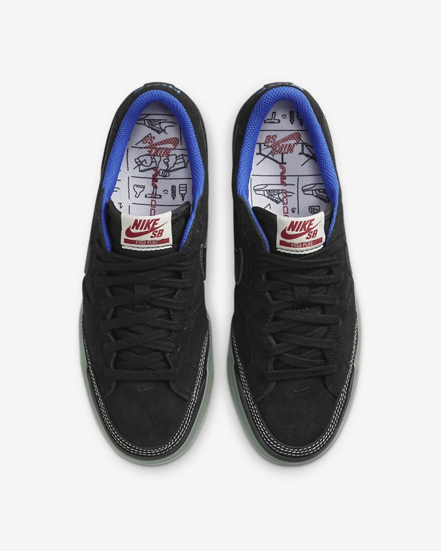 Nike SB Nike Sb Pogo Premium Womens Black Black Hyper Royal