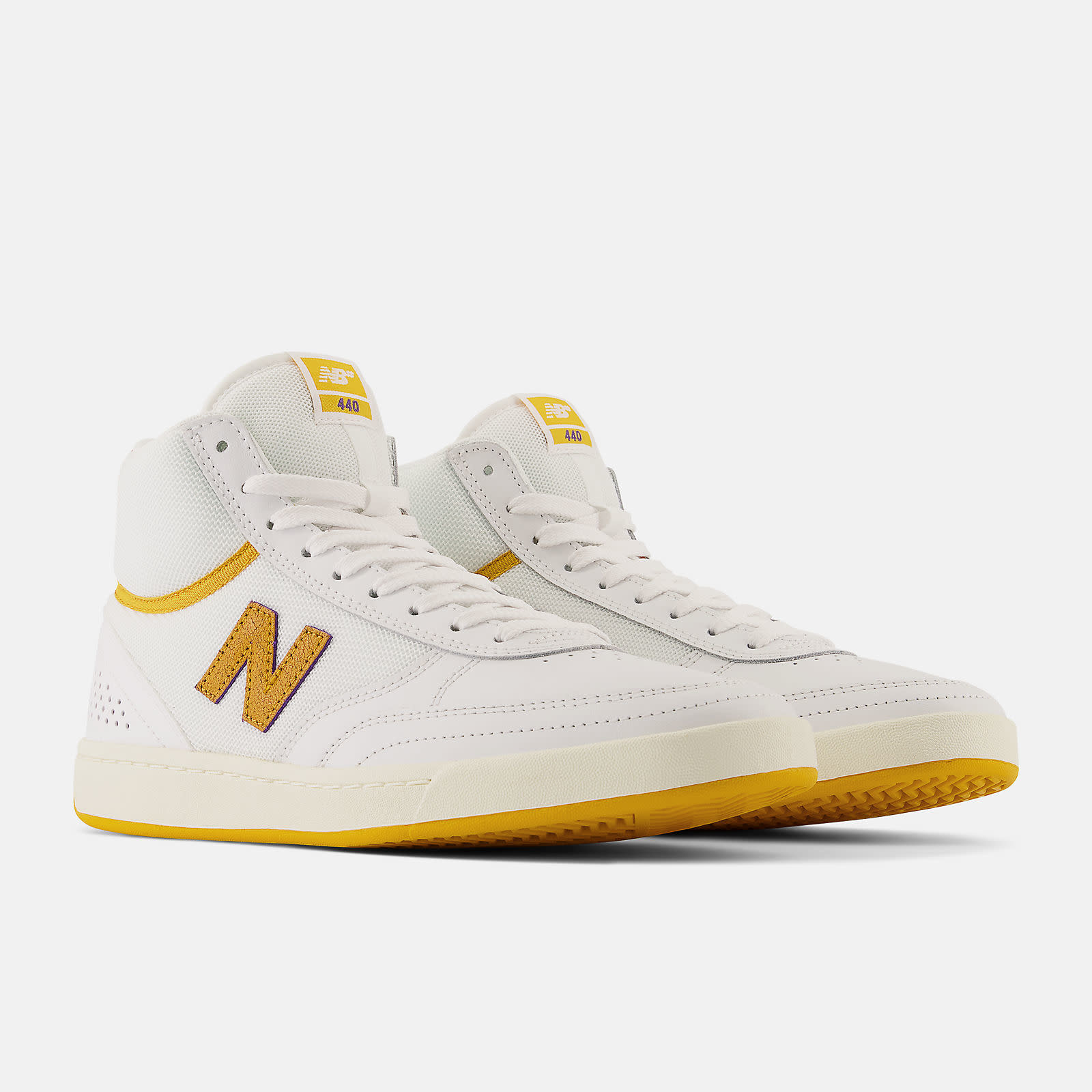 New balance white and deals yellow