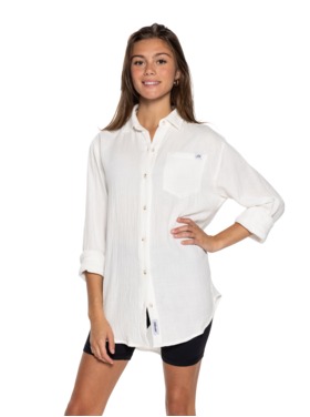 TEAMLTD TEAMLTD Womens Boatday Button Up | White