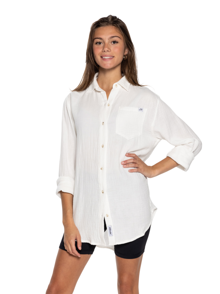 TEAMLTD TEAMLTD Womens Boatday Button Up | White