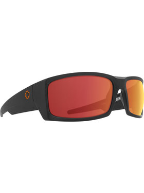 Spy Spy General Dale Jr Matte Black | Happy Gray Green w/ Orange Spectra Mirror