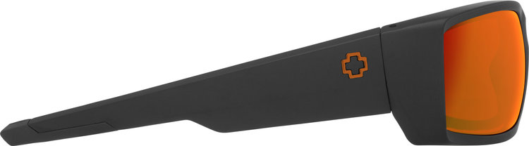 Spy Spy General Dale Jr Matte Black | Happy Gray Green w/ Orange Spectra Mirror