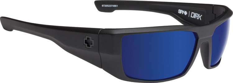 Spy Spy Dirk Matte Black | Happy Bronze Polar w/ Blue Spectra Mirror