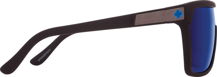 Spy Spy Flynn Soft Matte Black | Happy Bronze w/ Dark Blue Spectra Mirror