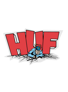 Huf Huf The Drop Sticker | Red