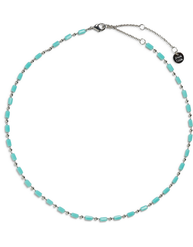 Pura Vida Pura Vida Blue Skies Chain Choker | Silver