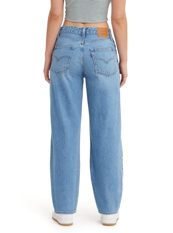 Levi's® 80S MOM - Jeans Tapered Fit - medium indigo worn in/blue denim 