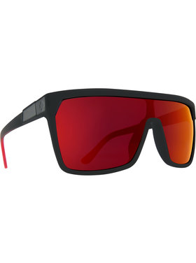 Spy Spy Flynn Soft Matte Black/Red Fade | Happy Gray Green Red Light Mirror