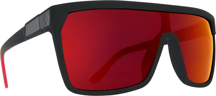Spy Spy Flynn Soft Matte Black/Red Fade | Happy Gray Green Red Light Mirror