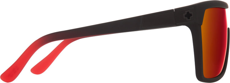 Spy Spy Flynn Soft Matte Black/Red Fade | Happy Gray Green Red Light Mirror