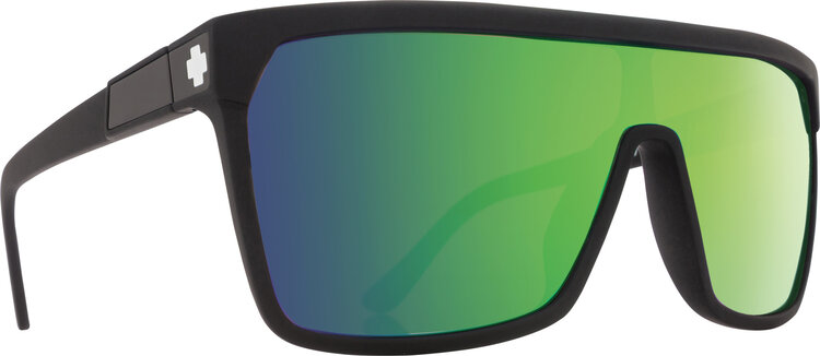 Spy Spy Flynn Matte Black | Happy Bronze With Green Spectra Mirror