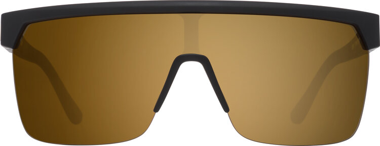 Spy Spy Flynn 5050 25 Anniv Matte Black Gold | Happy Bronze w/ Gold Spectra Mirror