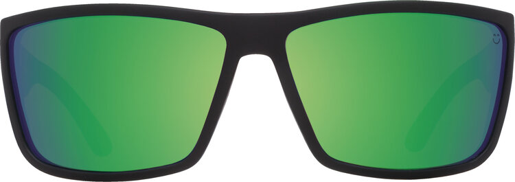 Spy Spy Rocky Soft Matte Black | Happy Bronze Polar w/ Green Spectra Mirror