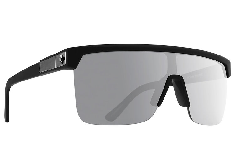 Spy Spy Flynn 5050 Soft Matte Black | Happy Gray Green Polar With Silver Spectra Mirror