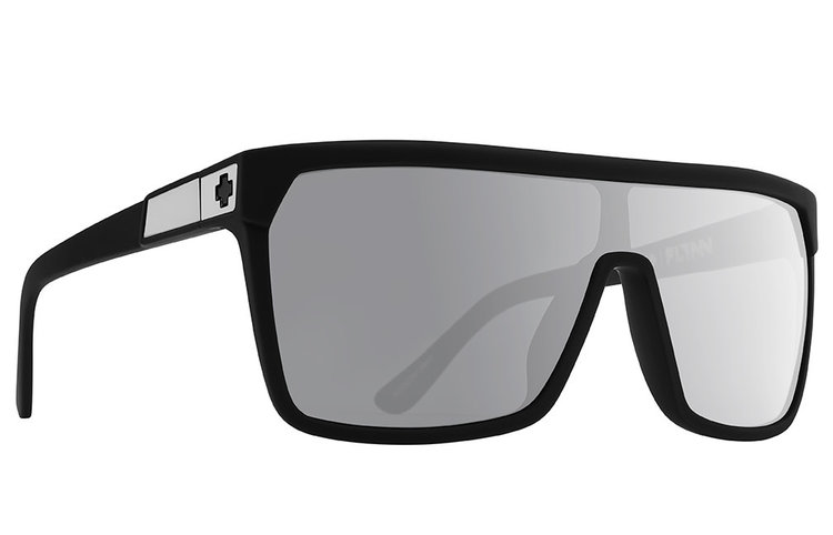 Spy Spy Flynn Soft Matte Black | Happy Gray Green Polarized Silver Mirror